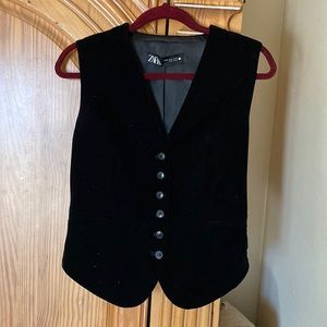 ZARA VELVET VEST